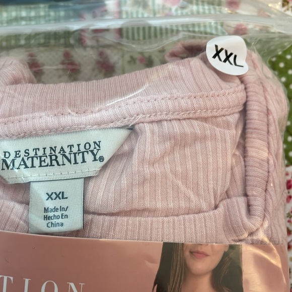 Destination Maternity Women's Ruched Bodycon Dress Rose Smoke Size XXL NWT - Picture 2 of 6